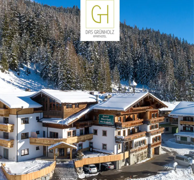Das Grünholz in winterlicher Alpenlandschaft