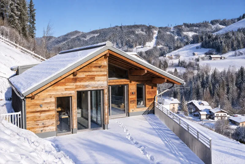 Terrasse supérieure sous la neige